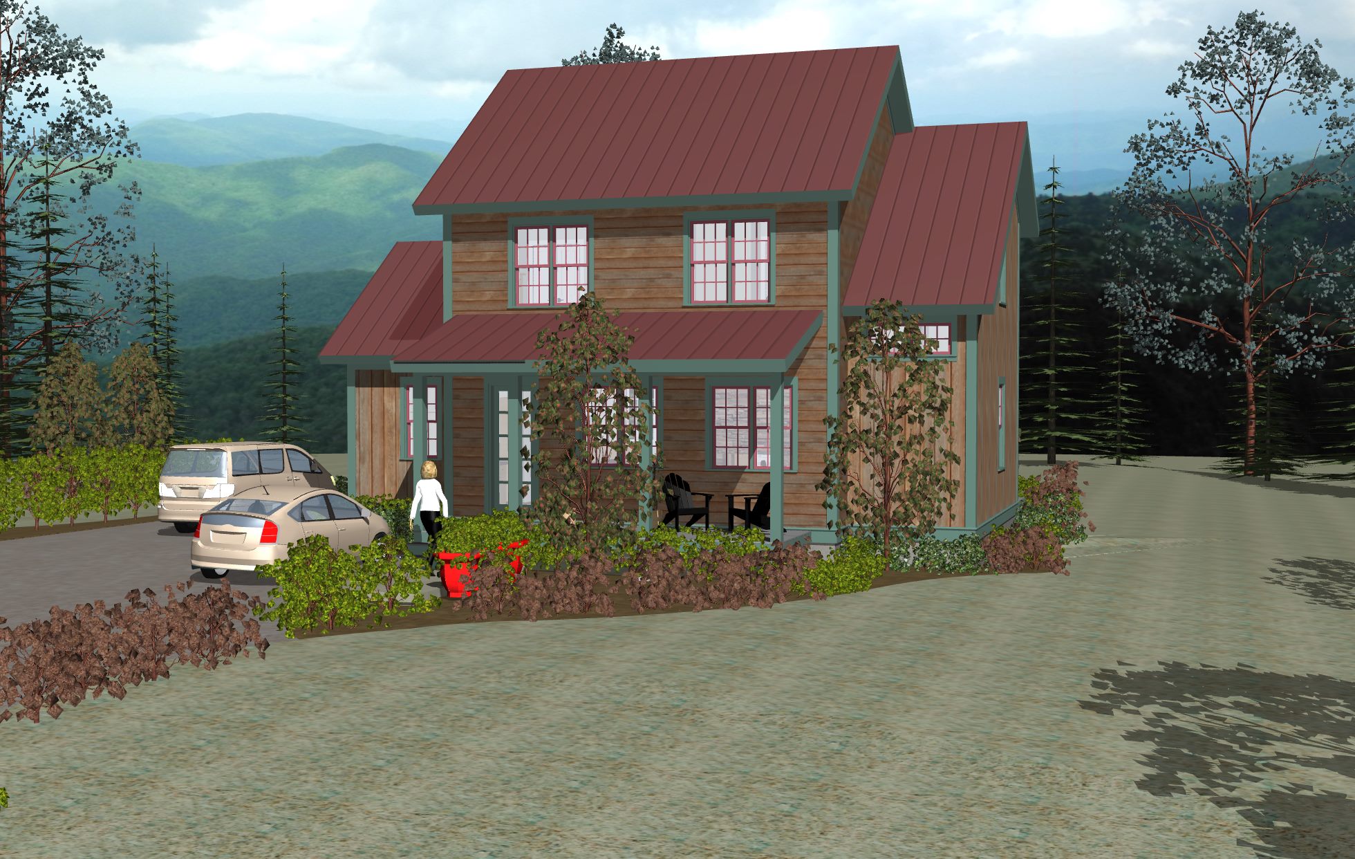 Compact 2 story home designs prepared for expansion | HOMEarchitecture.pro