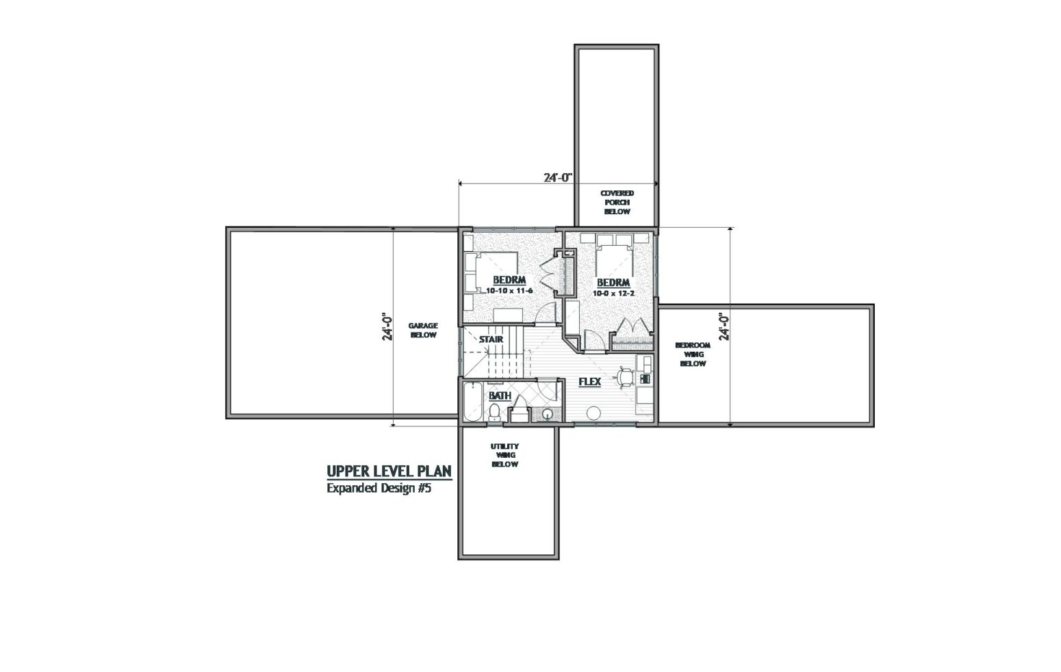 Flat roof construction is simple and efficient but offers no storage potential.