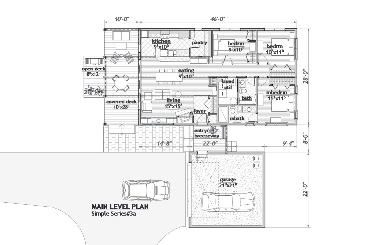 This home plan arrangement generates a bigger kitchen and longer farmers type table for lots of chairs