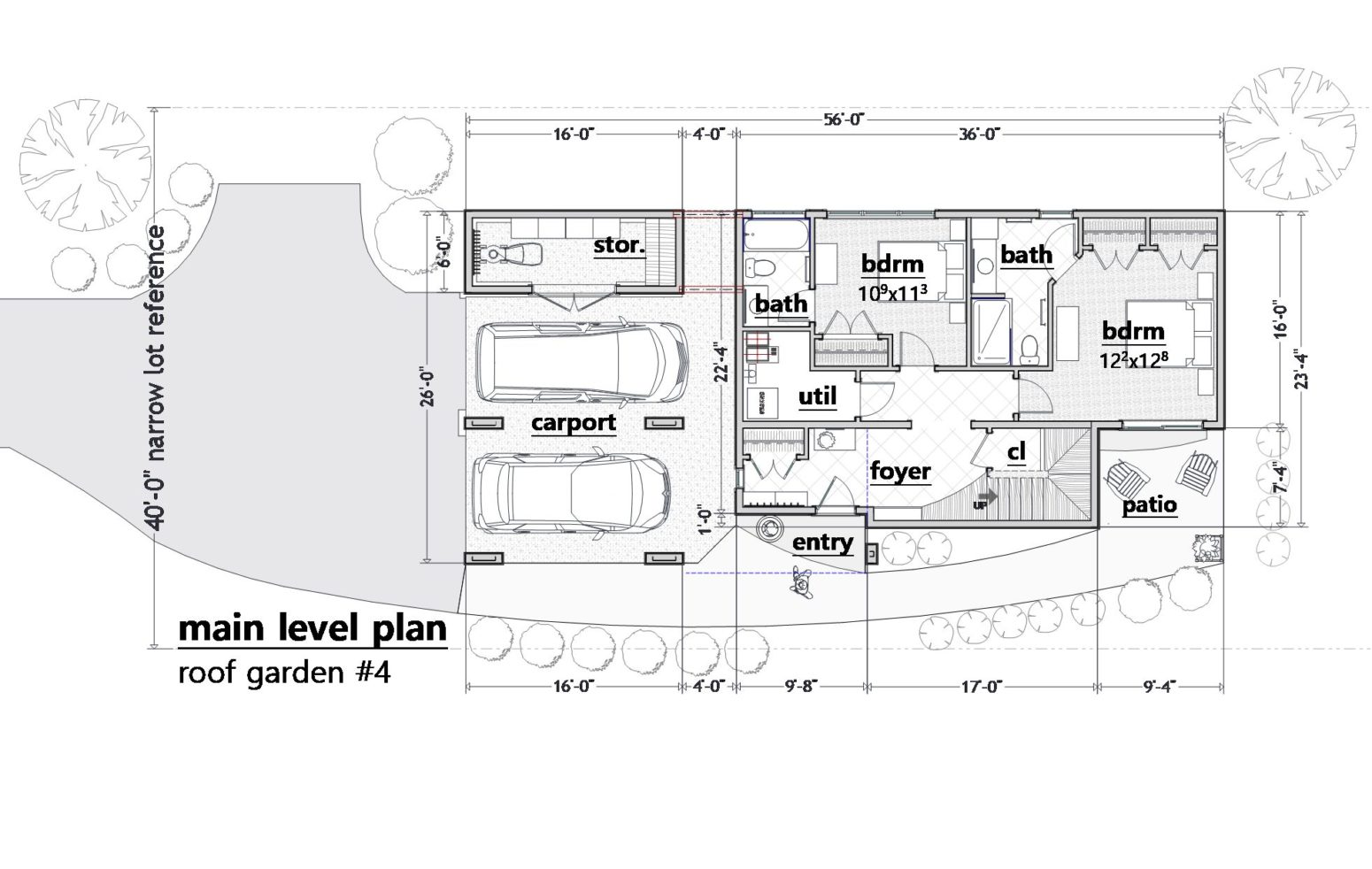 This ground level design variation offer 2 full covered parking spaces and an enhanced larger bedroom with private bath and patio.