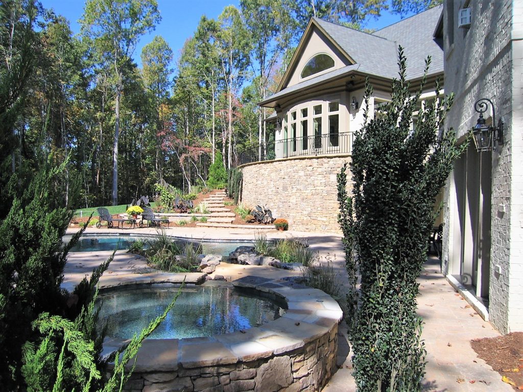 Water features are a magin addition to many hardscape designs